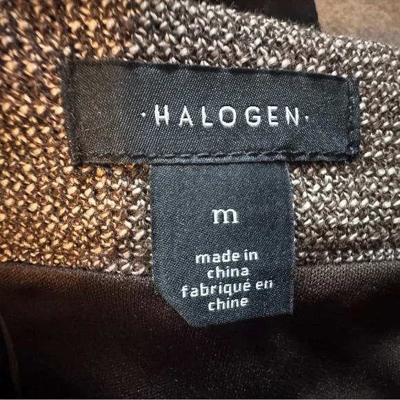 Nordstrom Halogen Elegant Brown Tweed A-Line Skirt. NWT - Picture 5 of 5